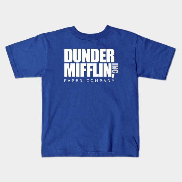 Dunder Mifflin Kids T-Shirt by Screen Break